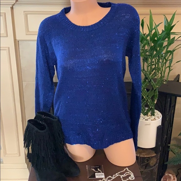NWOT Forever 21 open back sequin sweater - Picture 1 of 8